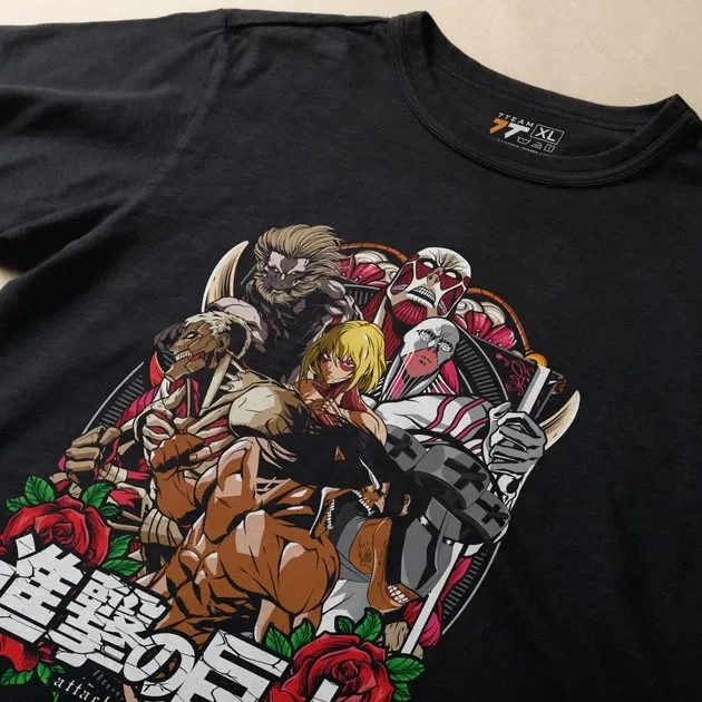 Футболка чоловіча з  принтом Атака титанов Титани Розмір 48 Anime0894 Дніпро - фото 3