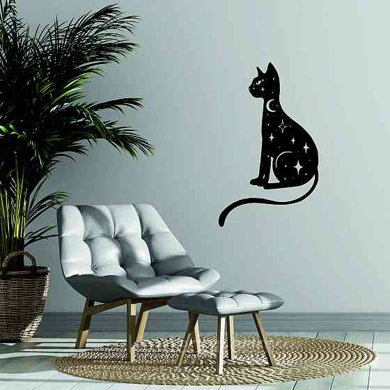 Декоративне настінне 3D Панно «Кіт» Декор на стіну з об'ємом Київ