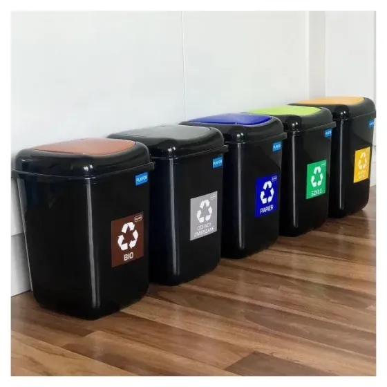 Урна для сортировки мусора с плавающей крышкой 45 л QUATRO BIN Винница
