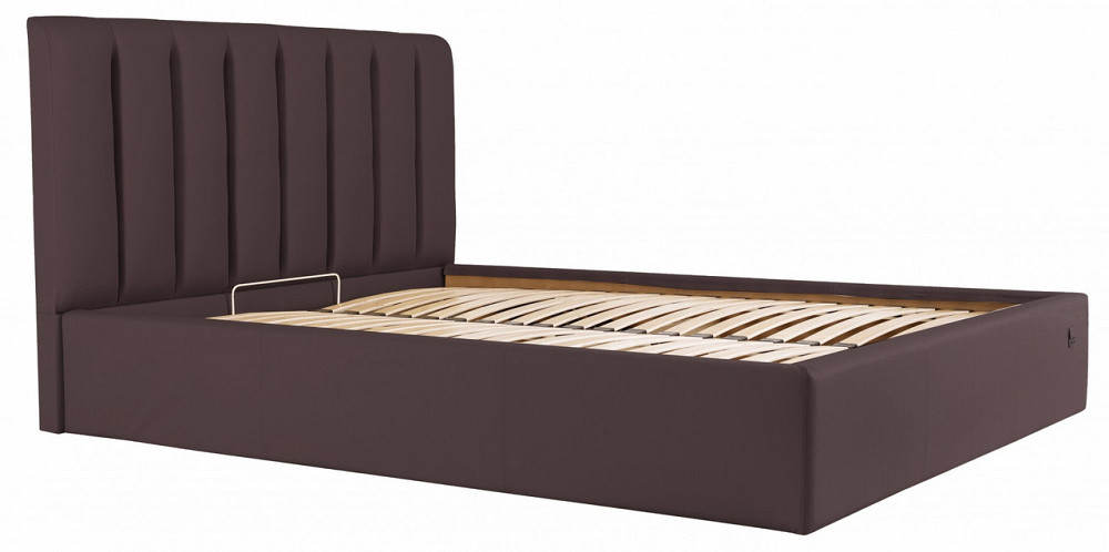 Ліжко Sanam Comfort 140 х 190 см Fly 2231 З підйомним механізмом та нішою для білизни Темно-коричневий Дніпро - фото 19