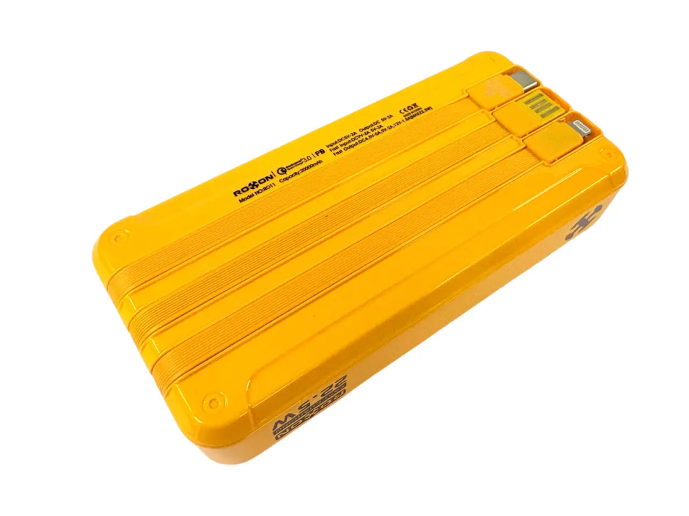 Зовнішній акумулятор Power Bank 20000mAh 22.5W ROXON RO11 швидка зарядка для смартфонів та гаджетів Одеса - фото 10