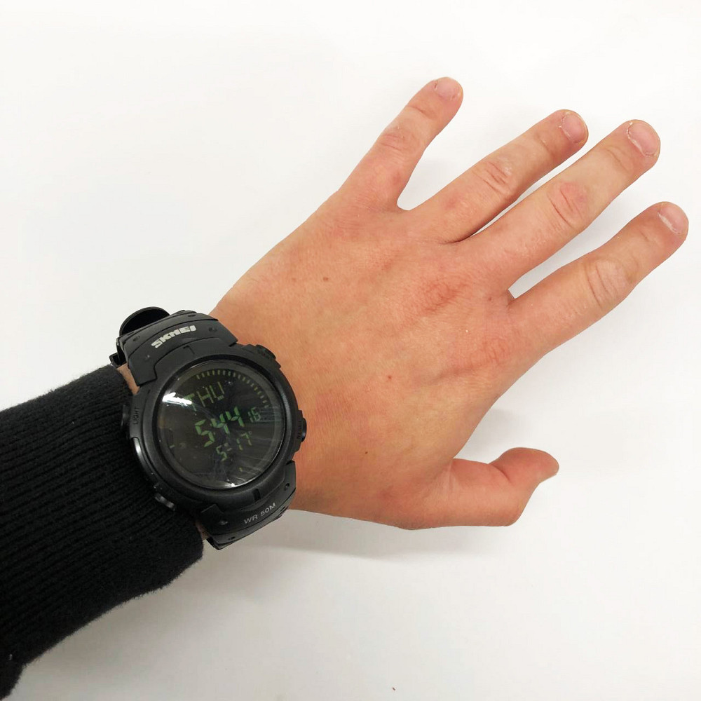 Водонепроникні годинники для риболовлі SKMEI 1231BK, Годинники армійські для ЗСУ туризму VU-26 Івано-Франківськ - фото 9