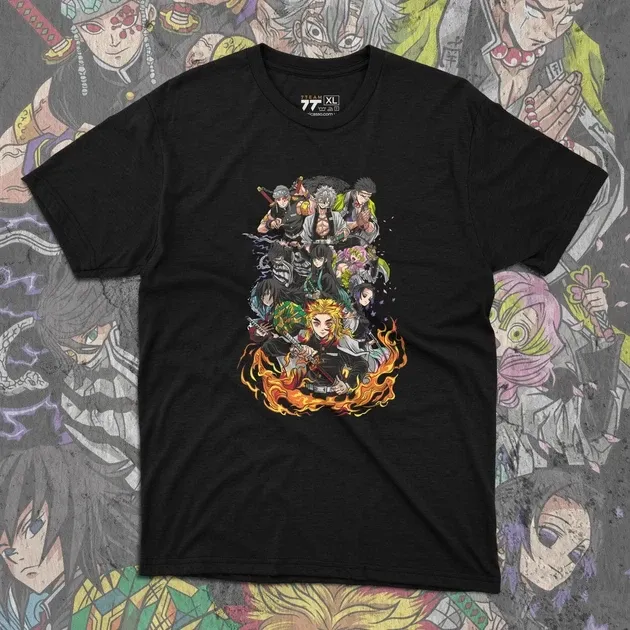 Футболка для подростка мальчика с принтом Клинок, рассекающий демонов Столпы 4 Размер 160 Anime10428 Днепр - изображение 1