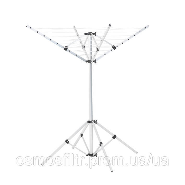 Сушарка для білизни Axentia Зонт на балконі з вішалками довжиною близько 20 м і рамою 4 ніжках (116700) Київ - фото 1