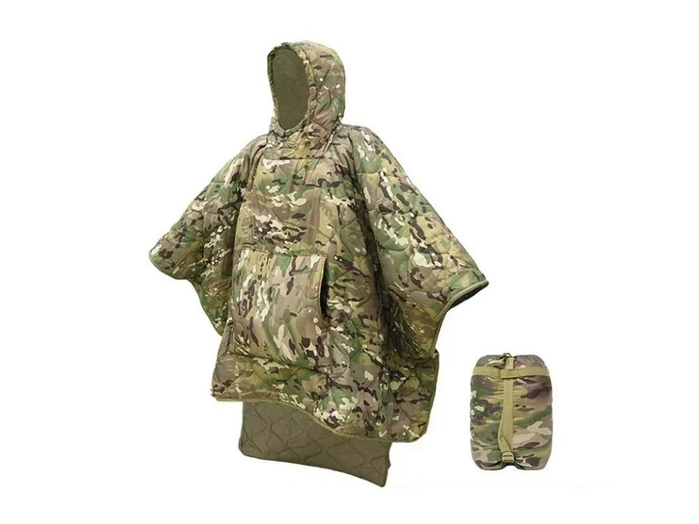 Универсальное пончо мультикам одеяло спальный мешок для армии и туризма тепла накидка зимняя до -10 Одесса - изображение 1