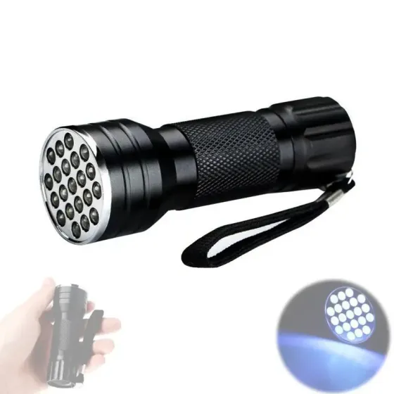 Мини УФ фонарик с 21 LED для поиска и проверки Киев