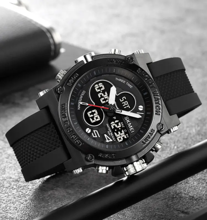 Часы мужские наручные спортивные Skmei 2065 (Черный с черным) Винница