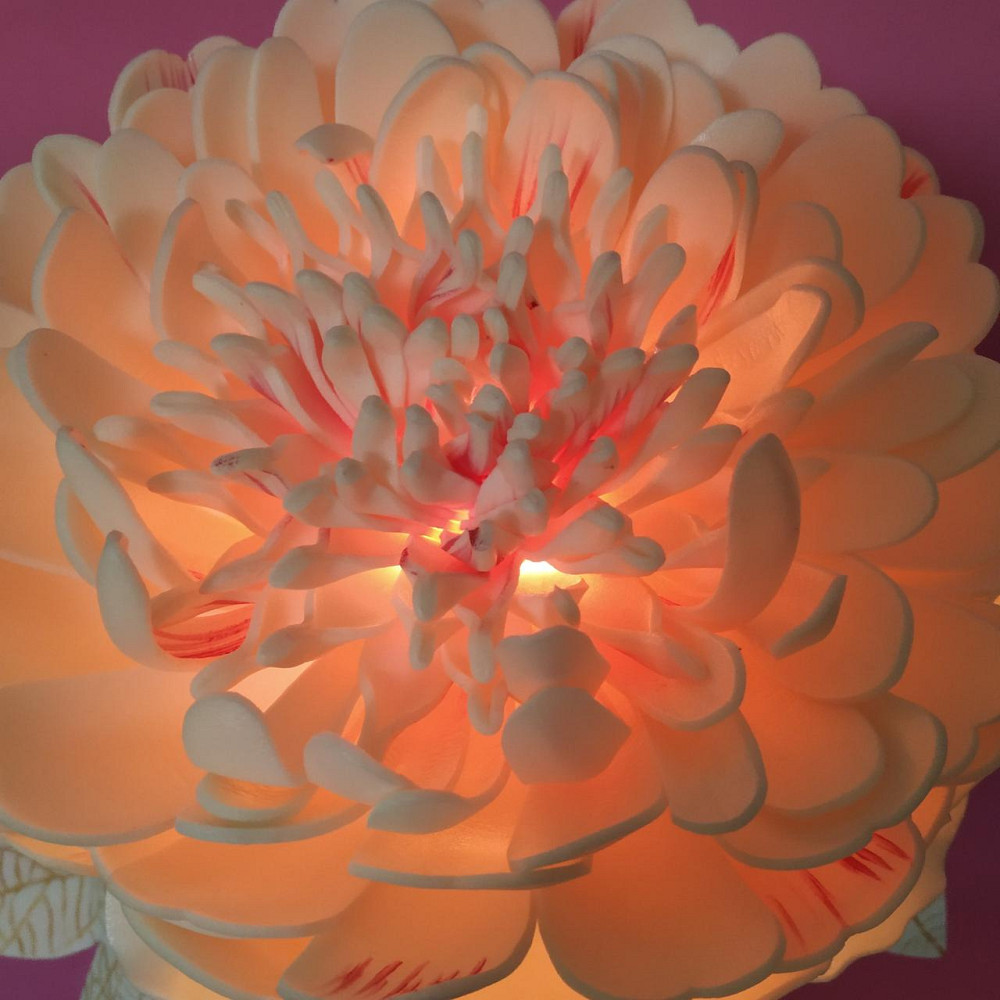 Світильник-нічник "Молочний півонія" Дніпро - фото 9