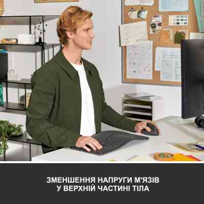 Мишка Logitech Lift Left Vertical Ergonomic Wireless/Bluetooth Graphite (910-006474) Вінниця