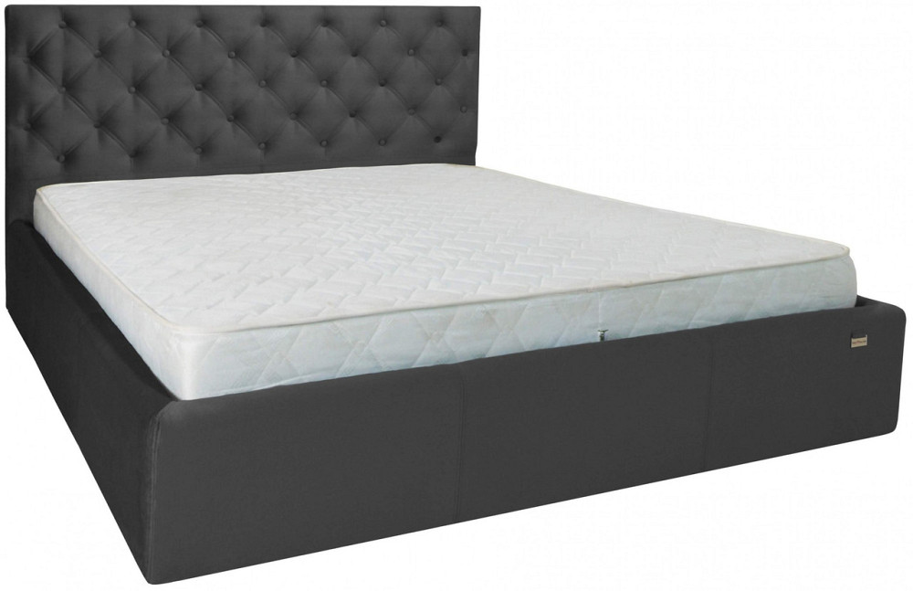 Кровать Двуспальная Coventry VIP 160 х 200 см Missoni 009 С дополнительной металлической цельносварной рамой Темно-серый Днепр - изображение 19