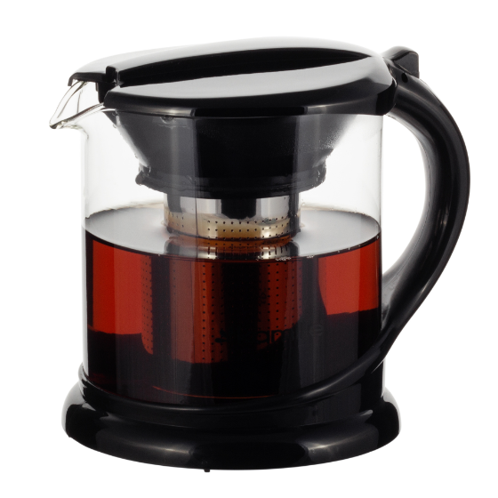 Заварник 1000мл зі з'ємним ситечком скло/нержавіюча сталь 0781M KAMILLE Житомир