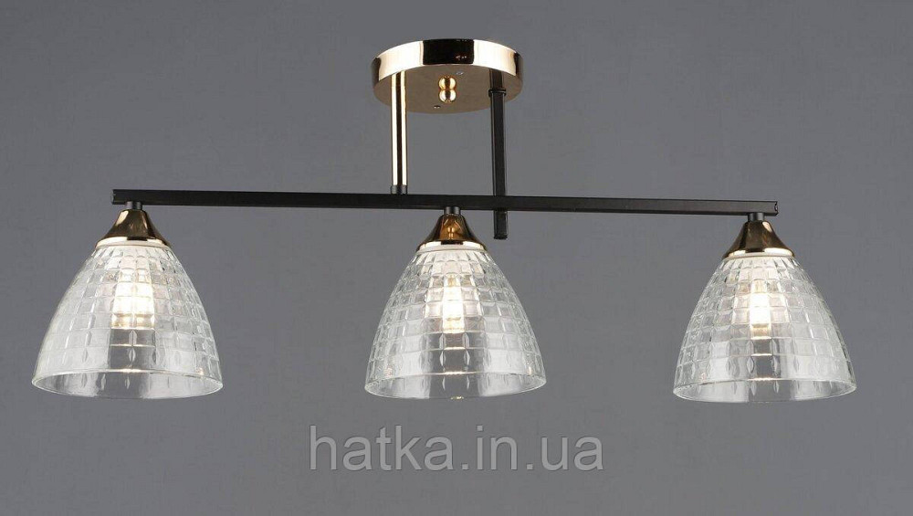 Люстра плафонна B A4425/3 AB+BK Київ - фото 1