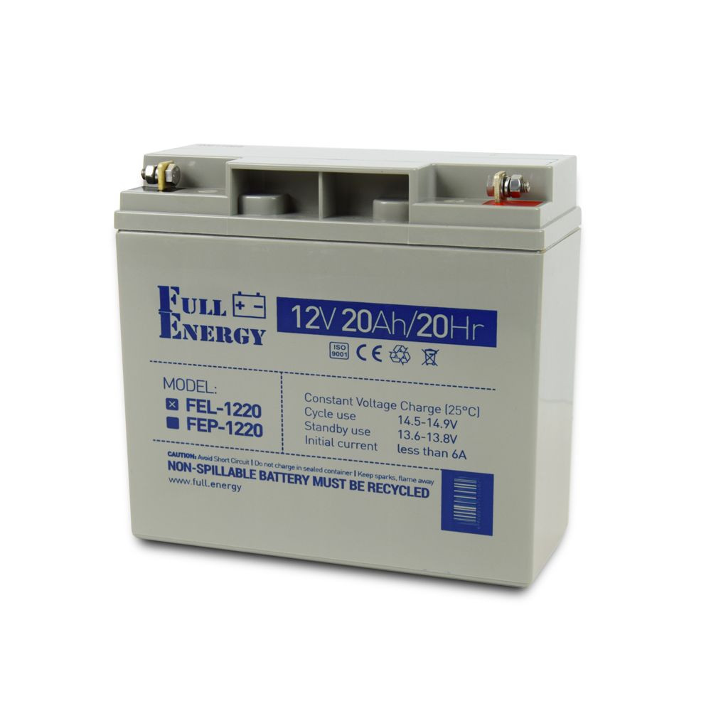 Акумулятор гелевий 12В 20А·год для ДБЖ Full Energy FEL-1220 Киев - изображение 1