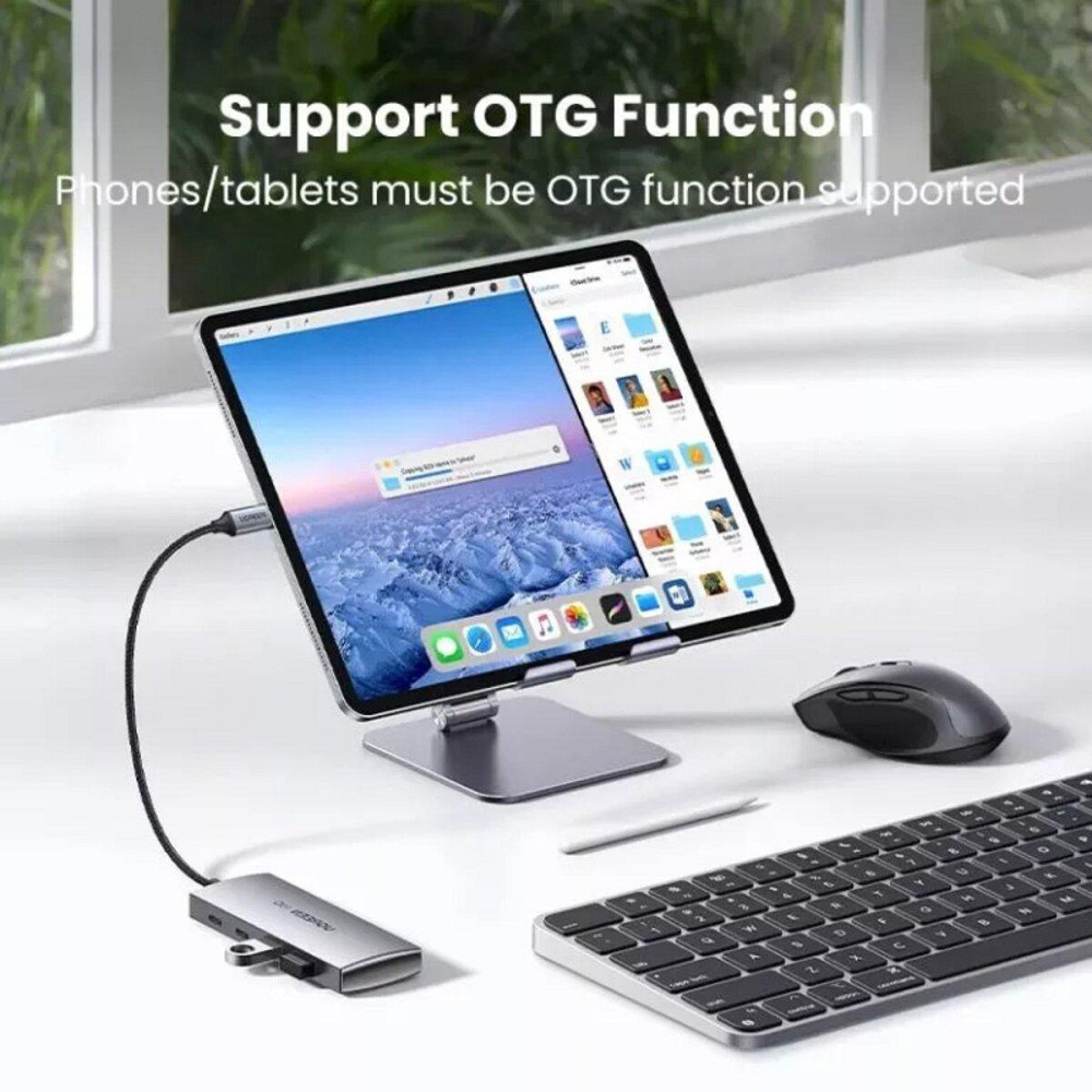 Хаб адаптер переходник UGREEN CM480 USB-C - 2× USB 3.2+2×USB-C 10G UGR-30758 Одесса - изображение 3