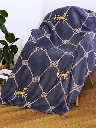 Ecotton Плед Ecotton 200х220 см із мікрофібри Well Soft Канат синій Коломия