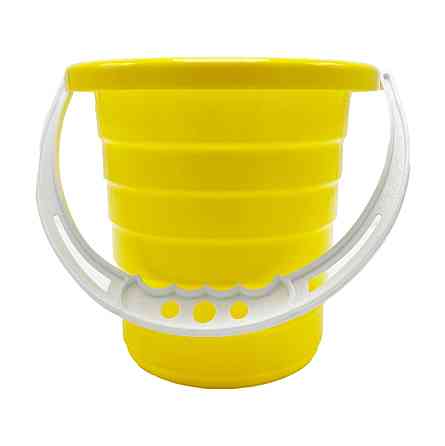 Дитяче відро для пісочниці "Середнє" S0009(Yellow) жовтий 14 см Вінниця