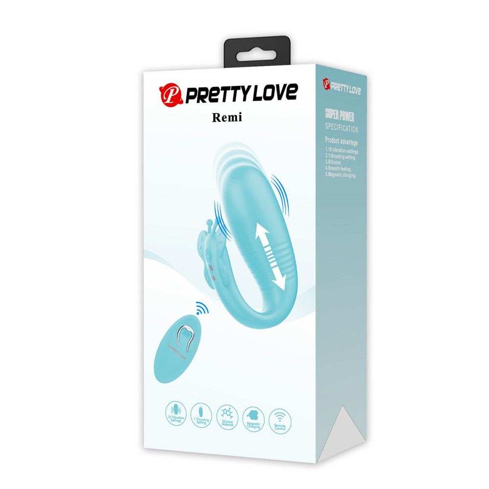 Вібростимулятор PRETTY LOVE Remi, 10 vibration functions, Silicone Sex Aura Київ - фото 8
