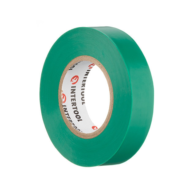 Стрічка ізоляційна 0.15мм*17мм*20м зелена INTERTOOL IT-0051 Киев - изображение 3