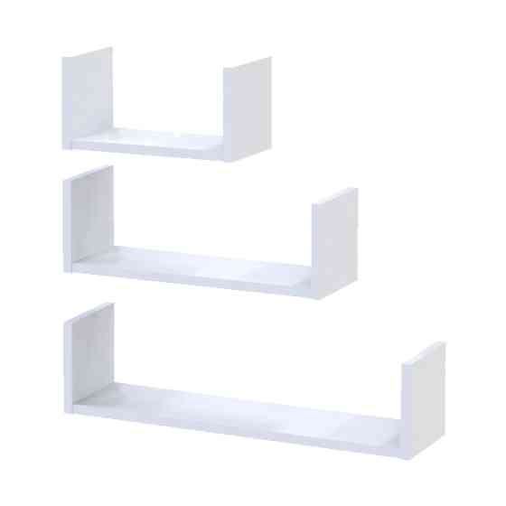 Комплект полиць Doros Філ Білий 3 шт. 30/45/60х15х15 DRS-011644 Львів