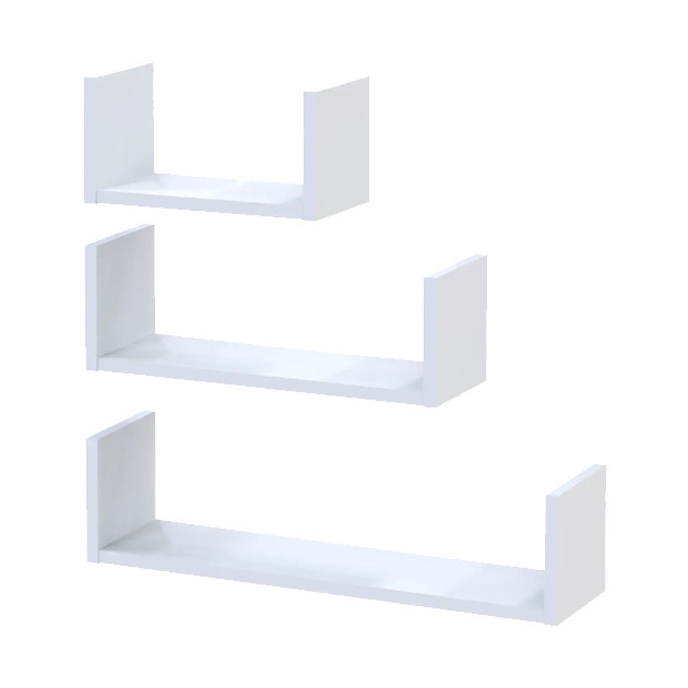 Комплект полиць Doros Філ Білий 3 шт. 30/45/60х15х15 DRS-011644 Львів - фото 5