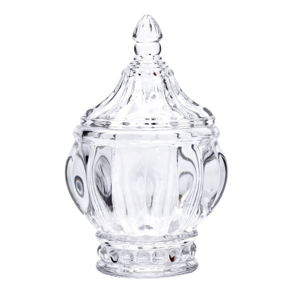 Yiwu Цукорниця з кришкою Ø8.5 см ваза цукорниця кругла скляна HP-4-107 Коломыя - изображение 4