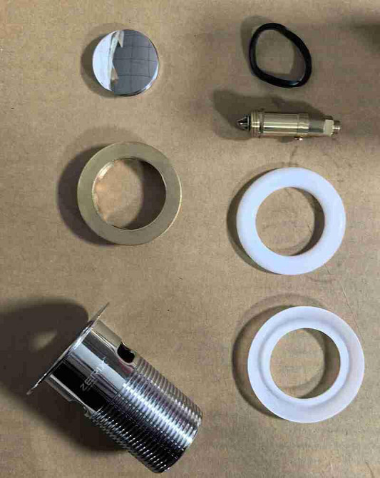 Донный клапан для раковины Zerix BV-05 1 1/4'' с переливом автоматический СLICK-СLACK (Цвет хром) (ZX6022) Киев - изображение 4