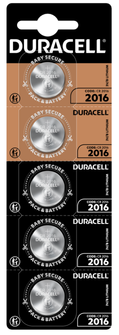 Батарейка Duracell DL2016 DSN уп. 1х5 шт. (6807089) Киев - изображение 1