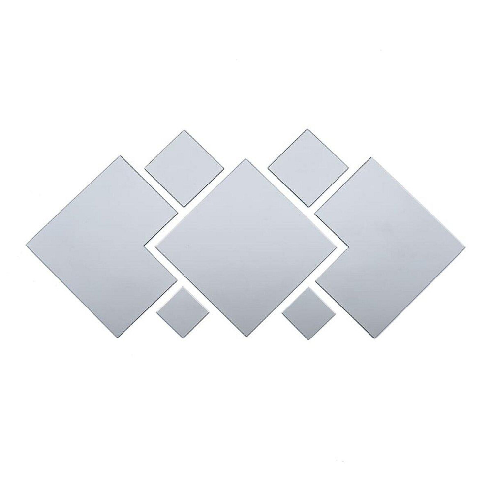 Зеркальный акриловый декор самоклеящийся, 7 штук, серебро Киев - изображение 1