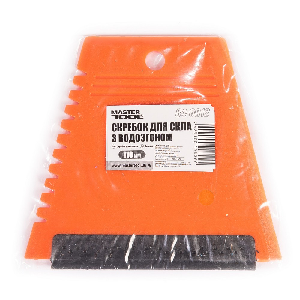 MASTERTOOL Скребок автомобільний для льоду MASTERTOOL з водозгоном 110х120 мм 84-0012 Киев - изображение 2
