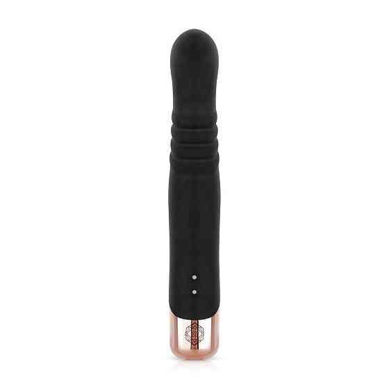 Вибратор-кролик Rosy Gold - Rabbit Vibrator with thrusting function - Black Sex Aura Киев