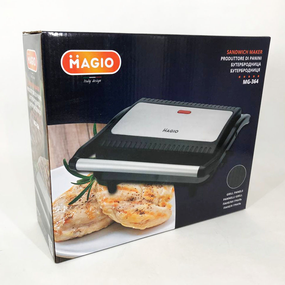 Настільний гриль для гамбургерів електричний Magio, Електрогри для м'ясних страв Грильниця стейків EB-90 Львів - фото 7