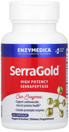Серрапептаза для сердца Enzymedica High Activity Serrapeptase 60 капс Киев