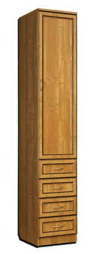 Пенал підлоговий для передпокою "Стоктон" сієна Миколаїв - фото 2