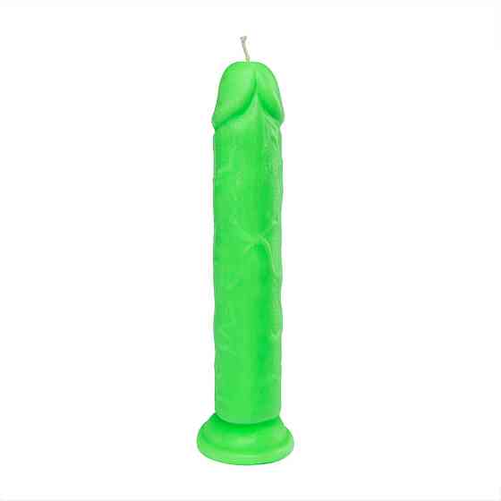 Свічка LOVE FLAME - Dildo Roma Green Fluor, CPS03-GREEN Sex Aura Київ