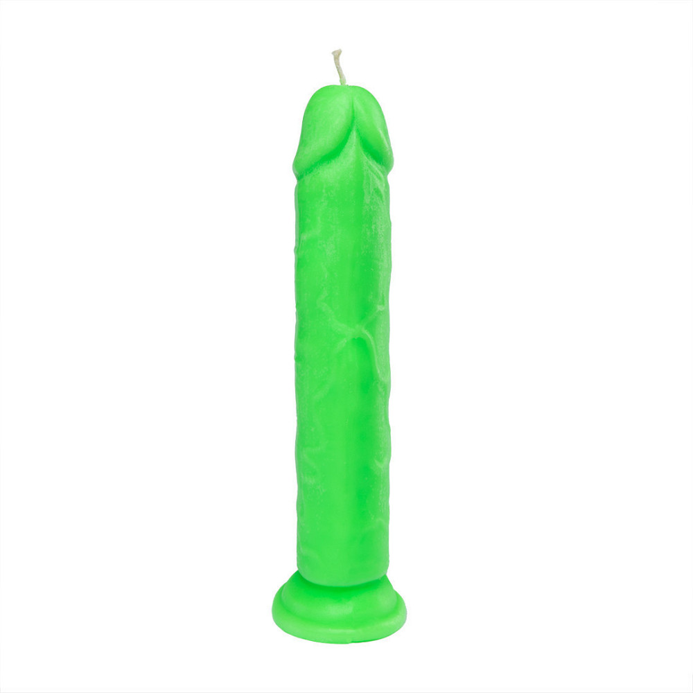 Свічка LOVE FLAME - Dildo Roma Green Fluor, CPS03-GREEN Sex Aura Київ - фото 3