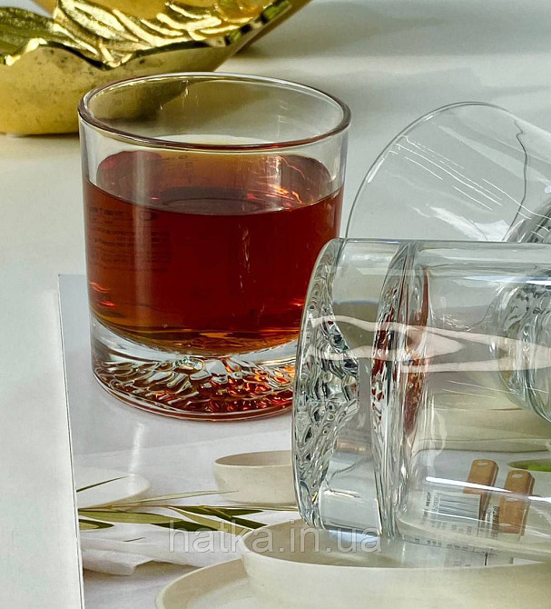 Набір склянок OLens "Фудзіяма" 250 мл 6 шт. низький прозорий для дому та ресторанів 102-698 Київ - фото 5