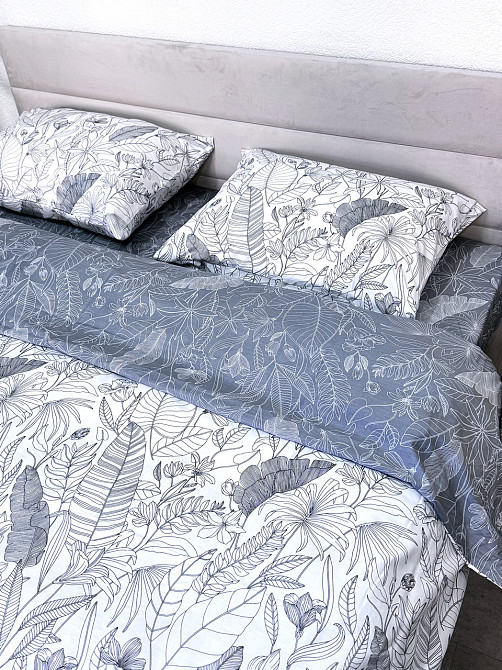 Ecotton Комплект постільної білизни Ecotton полуторний 150х215 см сатин білий (рис. 24312) Коломия - фото 7