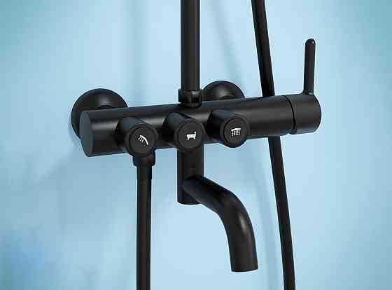 Душова система з виливом Imprese SMART CLICK ZMK101901208 чорна Київ