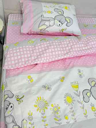 Ecotton Дитячий комплект постільної білизни Ecotton 110х140 см Рожевий Зайчик Коломия