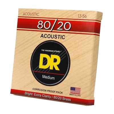 Струни для гітари DR Strings HI-BEAM Acoustic 80/20 Bronze - Medium (13-56) (HA-13) Вінниця
