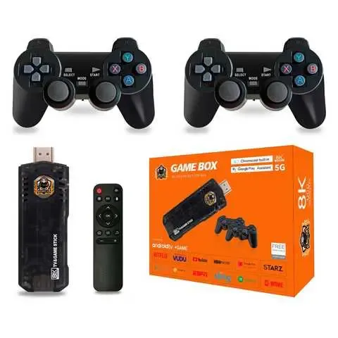 Игровая ТВ приставка Game Box 8K 8X M98 Smart TV Stick 64GB геймстик с геймпадами + 10000 встроенных игр Коломия - фото 8