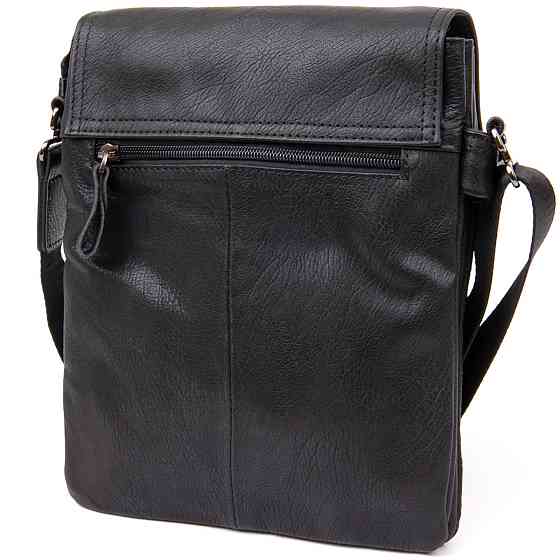 Сумка мужская почтальонка Черная (Vintage) Киев