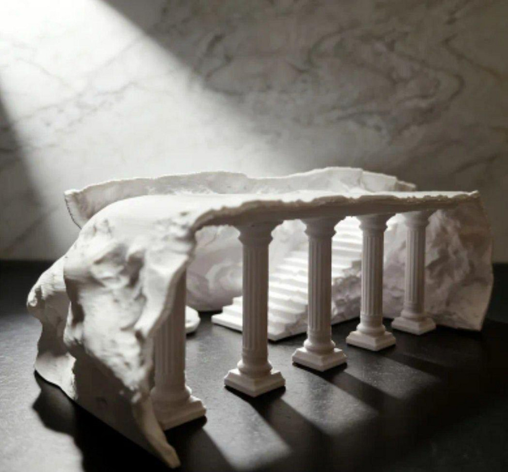 Грот для аквариума с колоннами декоративная пещера укрытие для рыб аквариумный декор Киев - изображение 5