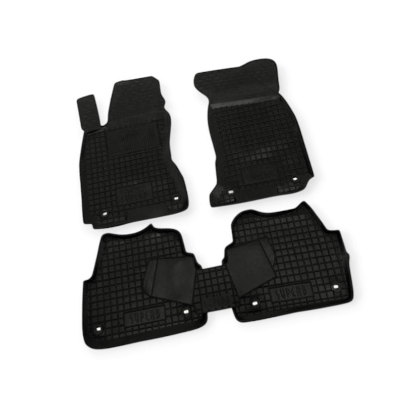 Килимки Шкода superb i 2001-2008 борт 2,5см, з перемичкою салону Мукачево - фото 1