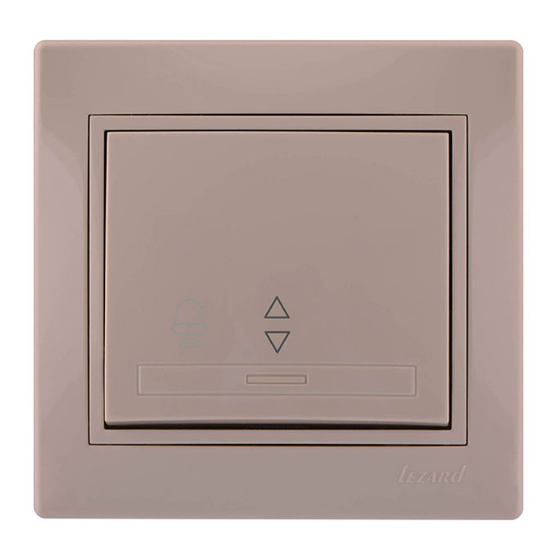 MIRA крем Вимикач внутрішній прохідний 1кл зі вставкою Лезард Житомир