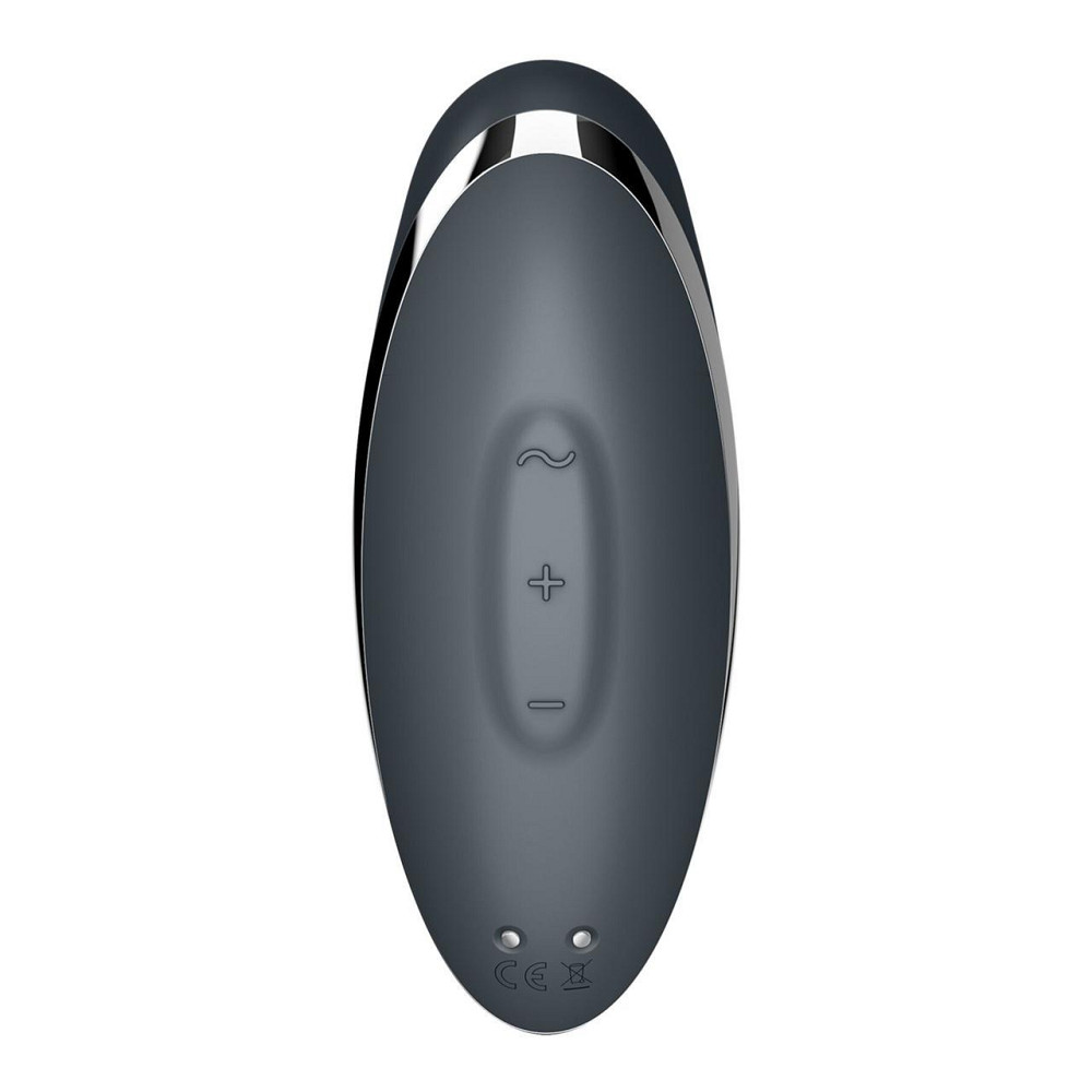 Вібростимулятор-пульсатор Satisfyer Tap & Climax 2 Grey, ефект постукування пальцем Sex Aura Київ - фото 6