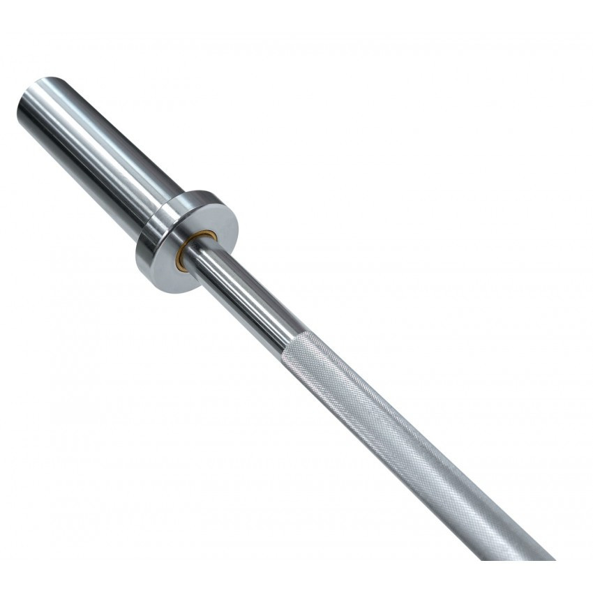 Прямий сталевий гриф для штанги олімпійський спортивний для залу та домашніх тренувань VNK Steel 152 см Київ - фото 5