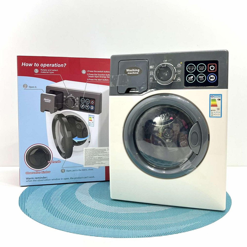 Пральна машинка Дитяча TEGOLE безліч функцій зі світлозвуковими ефектами Біла (F2308) Чернігів - фото 4