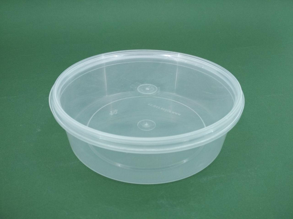 Судок с крышкой  круглый 0,5 л. прозрачное  (1 шт) Харьков - изображение 1