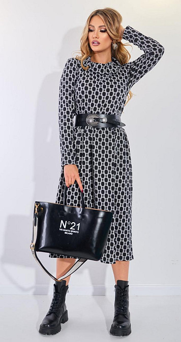 Плаття джерсі з принтом (46) Київ - фото 5